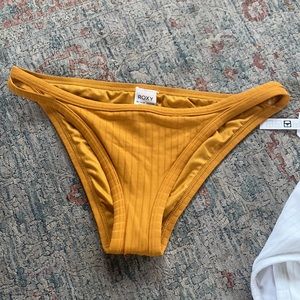 Roxy Marigold ribbed swim bottoms (Marigold color only)